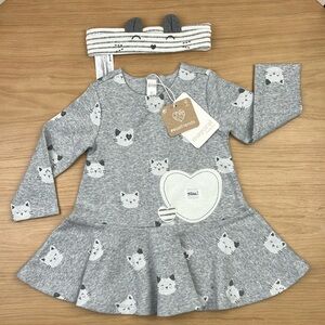 Mayoral Dress & Headband (size 6-9m)